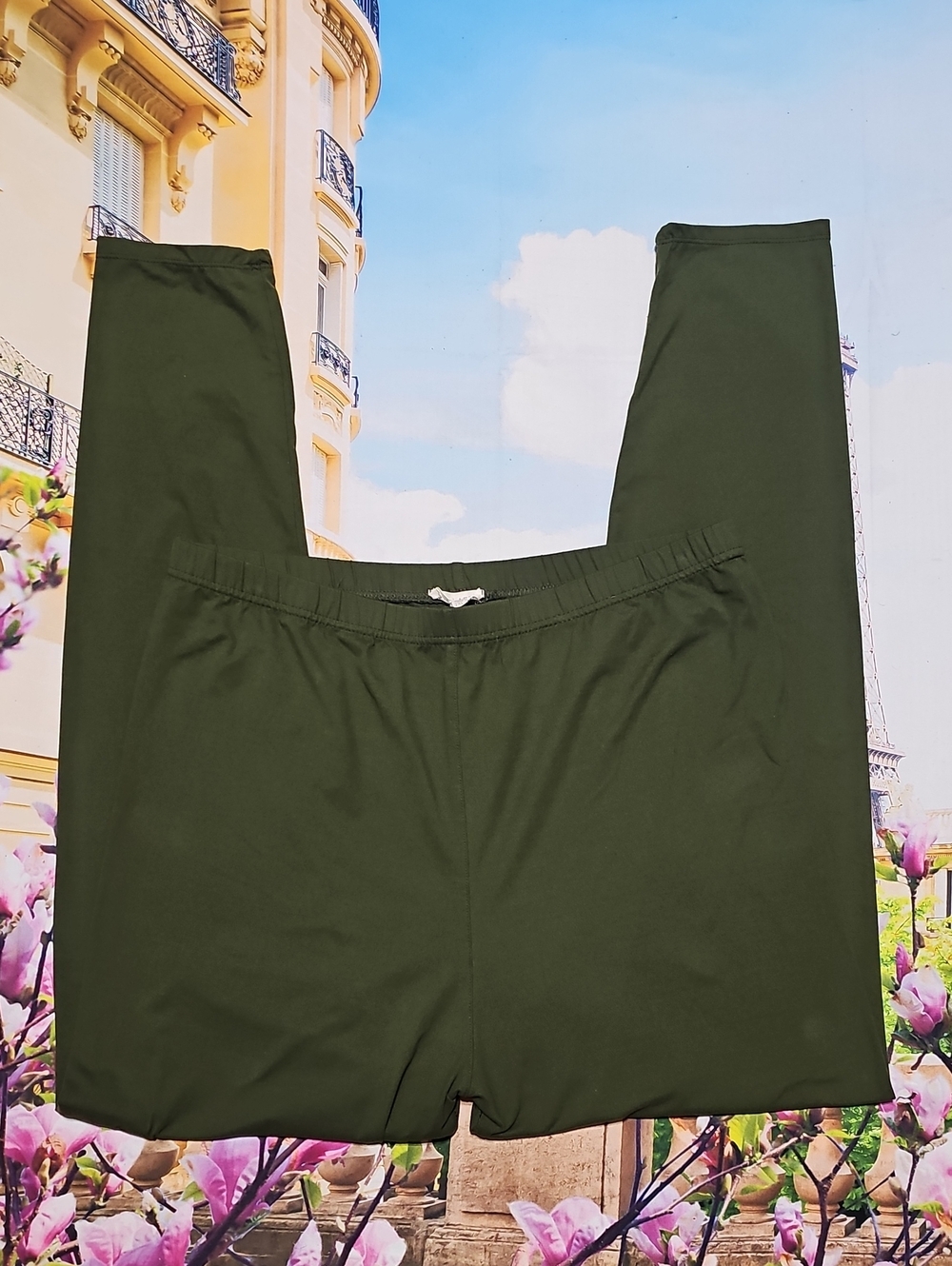 Nu Label Olive Green High Waist Stretchy Leggings Size 2XL